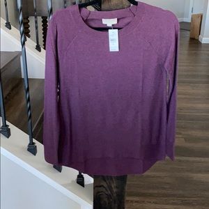 Long sleeve purple loft shirt